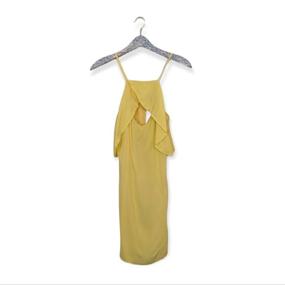 NWT BB Dakota Yellow Kaless Off-the-Shoulder Dress - Picture 2 of 8